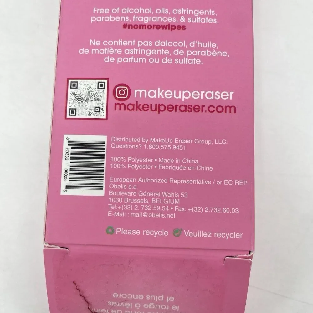 MakeUp Eraser Makeup Remover Cloth, Original Pink - RTP01